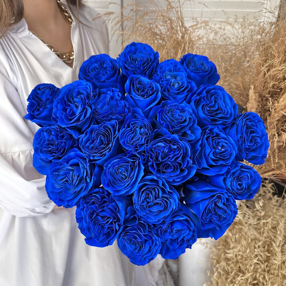 Букет из 23 синих роз Эквадор