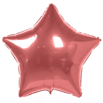 Фольгированный шар Звезда розовый