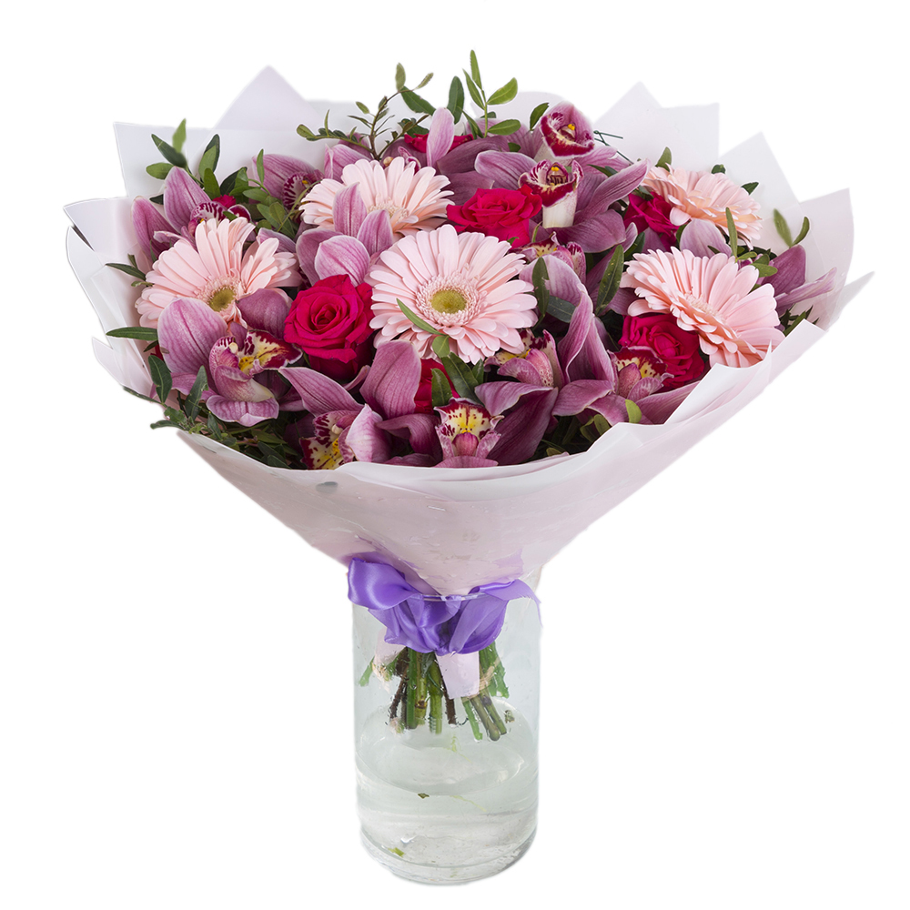 Букет из гербер и роз