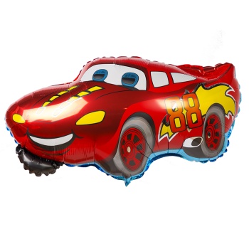 Фольгированный шар красный Тачки