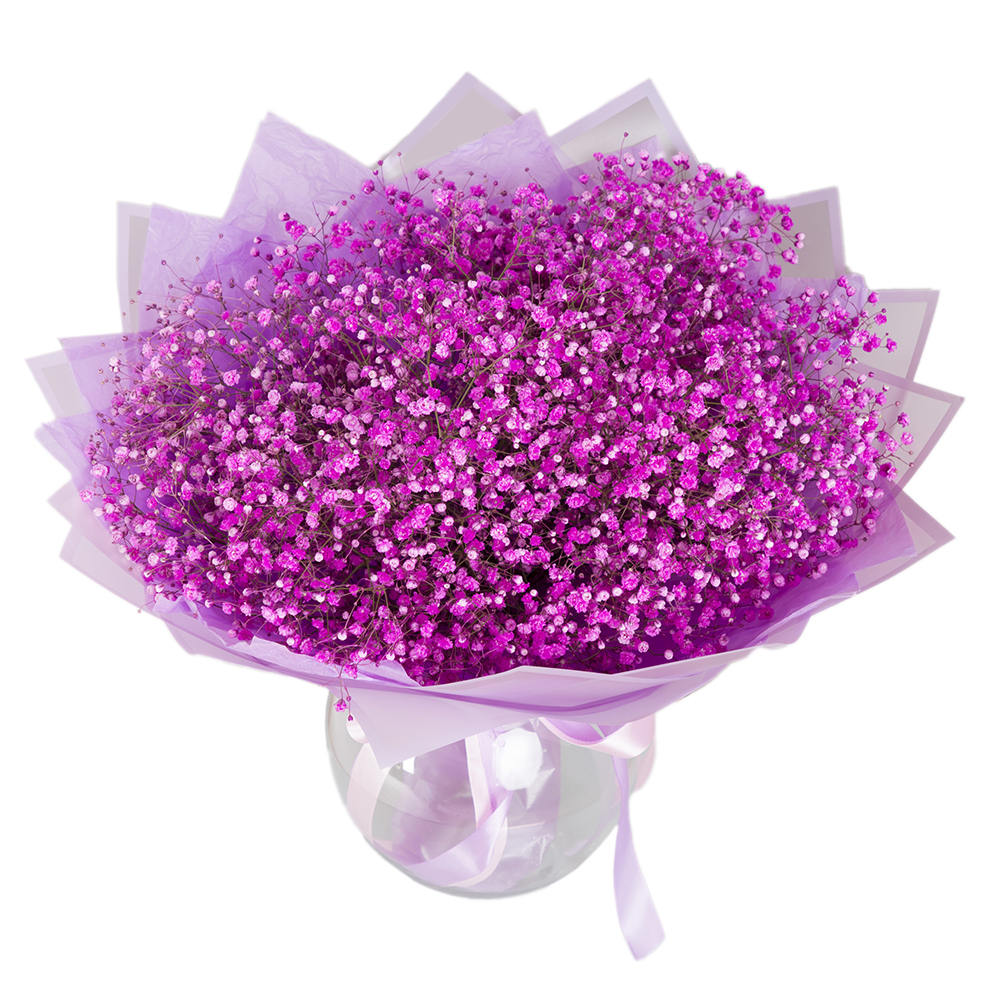 Букет из 15 розовых гипсофил