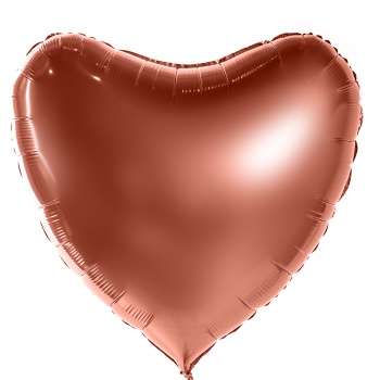 Фольгированный шар сердце шоколадный