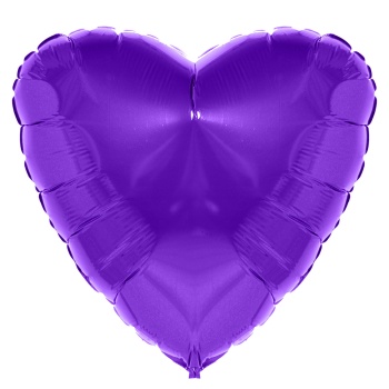 Фольгированный шар Сердце фиолетовый