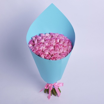 Букет из 51 розовой розы