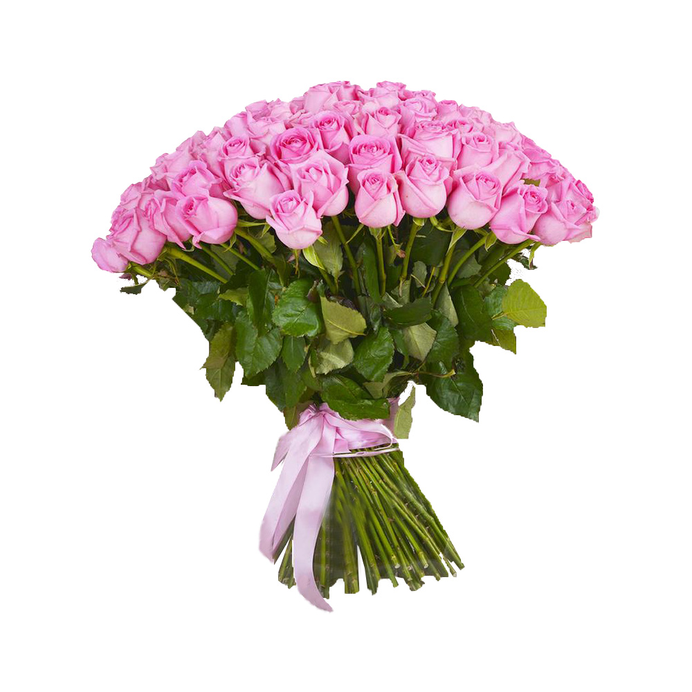 Букет из 101 розовой розы