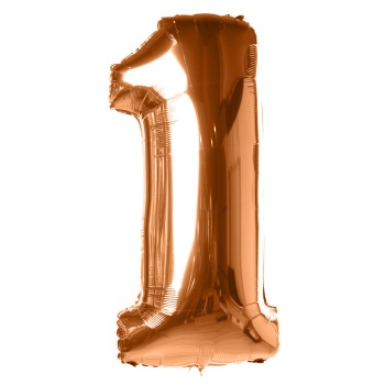 Шар "Цифра 1" Оранжевый